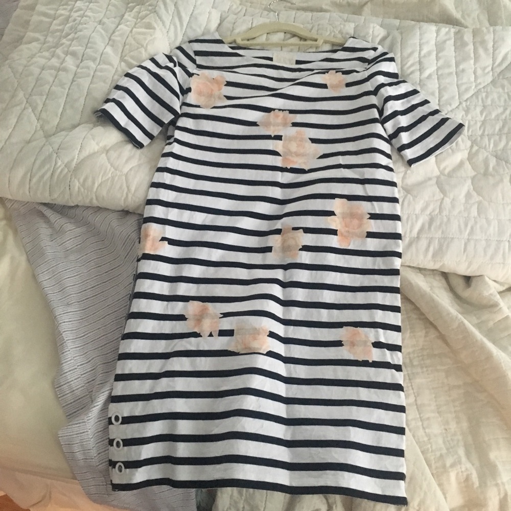 Band of Outsiders Striped Floral Dress